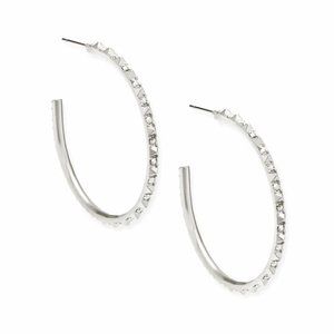 NWT Kendra Scott Veronica Hoop Earrings in Silver